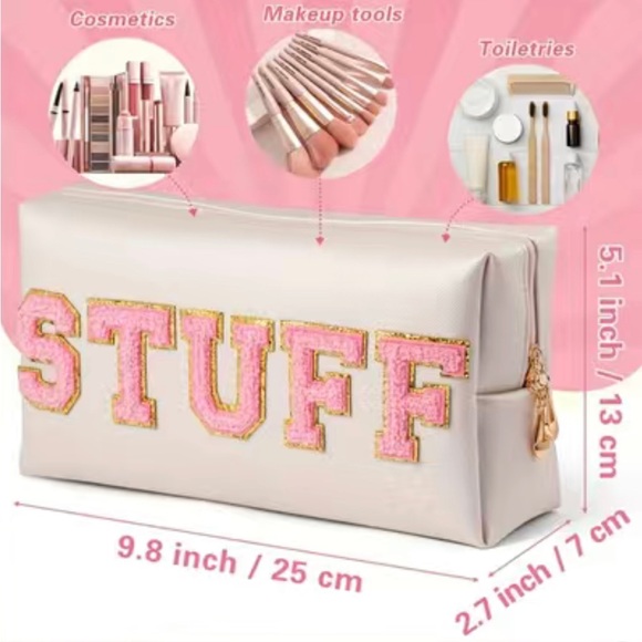 Large Preppy STUFF Cosmetic Bag - Picture 2 of 4